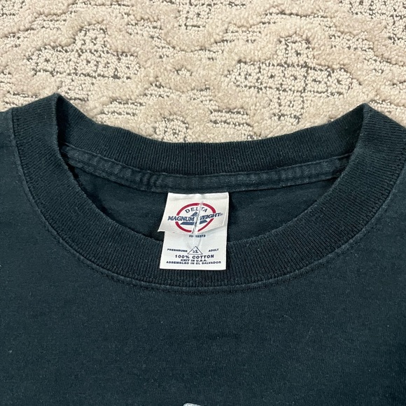 🎸 '05 James Taylor Artist Blue Embroider Text Summer Tour Lot 2005 Cotton Tee - Picture 3 of 15